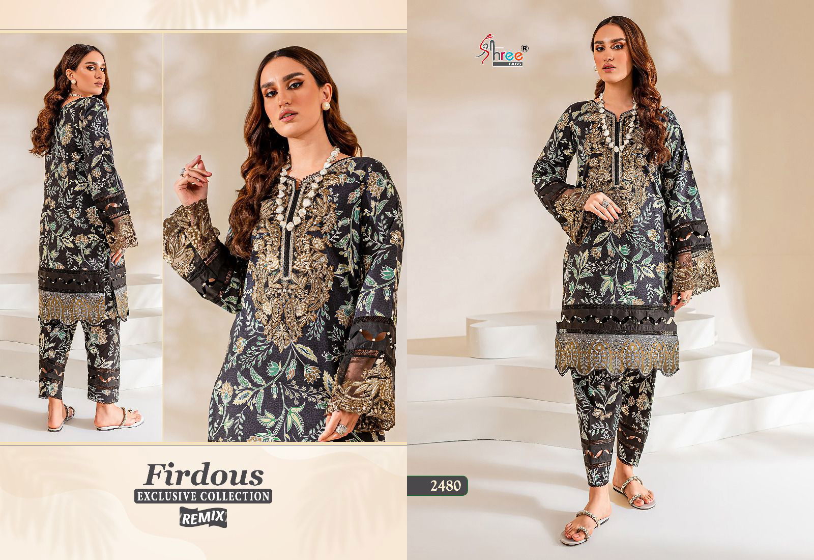 Firdous By Shree Fabs Cotton Pakistani Suits Catalog